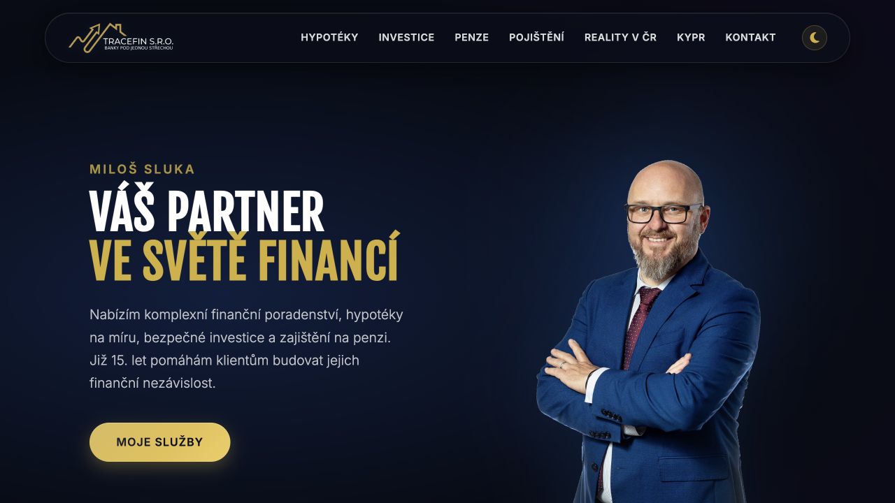 Miloš Sluka financial advisory website