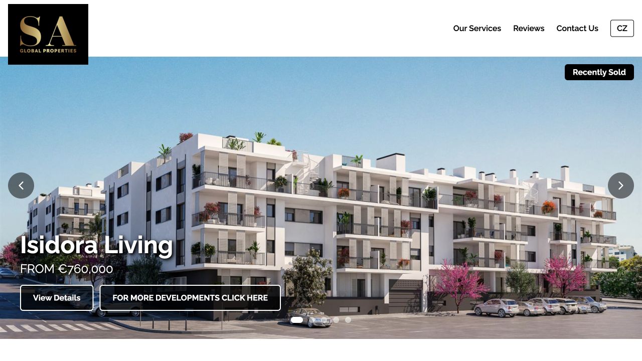 SAGP Global Properties real estate website